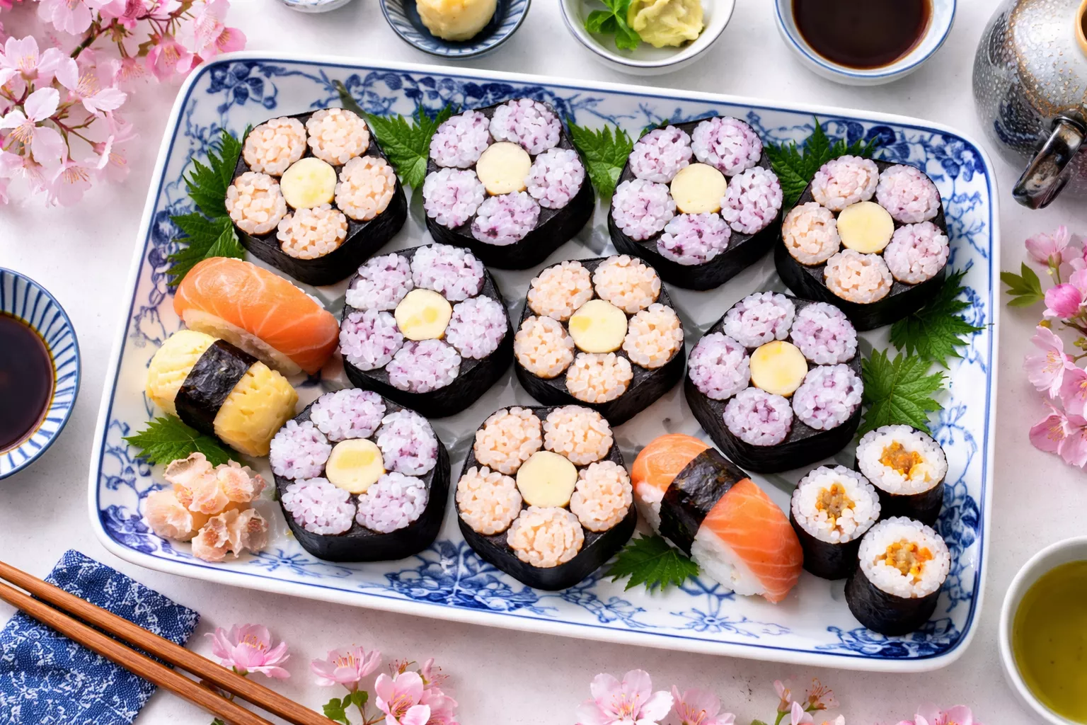 Peach Blossom Sushi Roll