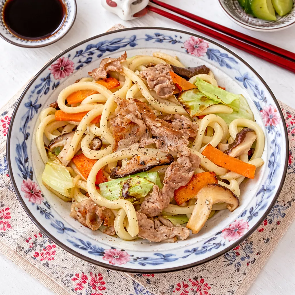 Garlic Pepper Yaki Udon ガーリックペッパー焼きうどん Garlic Pepper Yaki Udon ガーリックペッパー焼きうどん