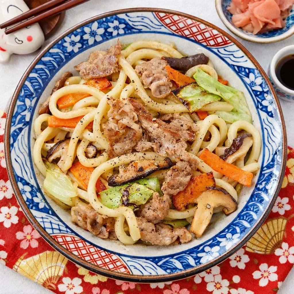 Garlic Pepper Yaki Udon ガーリックペッパー焼きうどん Garlic Pepper Yaki Udon ガーリックペッパー焼きうどん