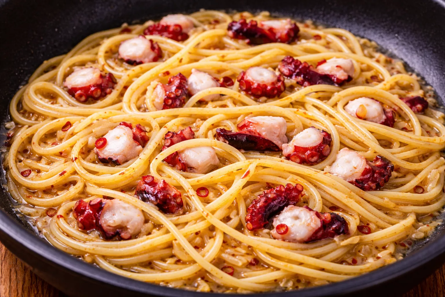 Japanese-style Octopus & Shiso leaf Pasta Japanese-style Octopus & Shiso leaf Pasta