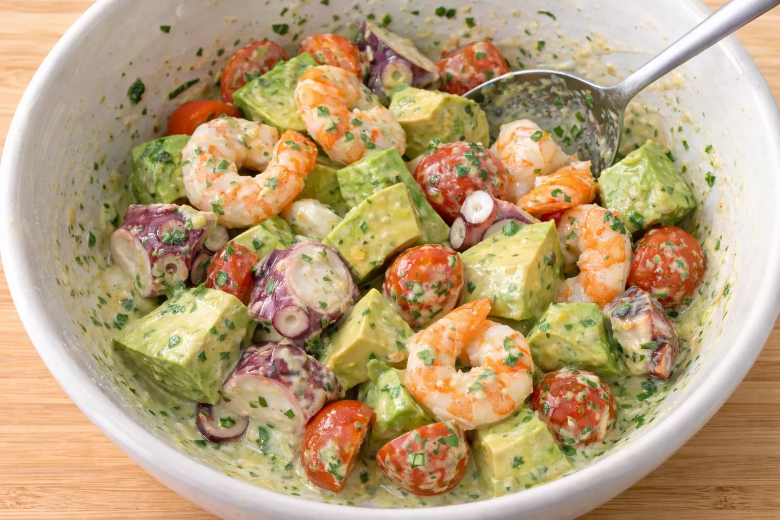 Marinated Octopus and Shrimp (タコとエビのマリネ) Marinated Octopus and Shrimp (タコとエビのマリネ)