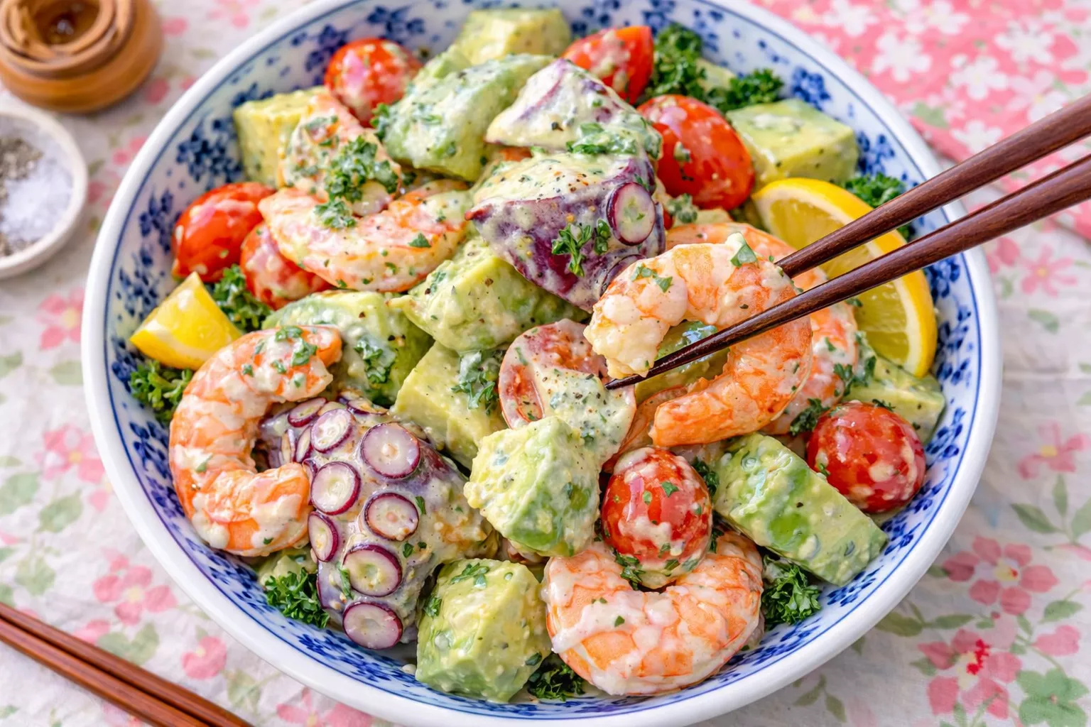 Marinated Octopus and Shrimp (タコとエビのマリネ) Marinated Octopus and Shrimp (タコとエビのマリネ)