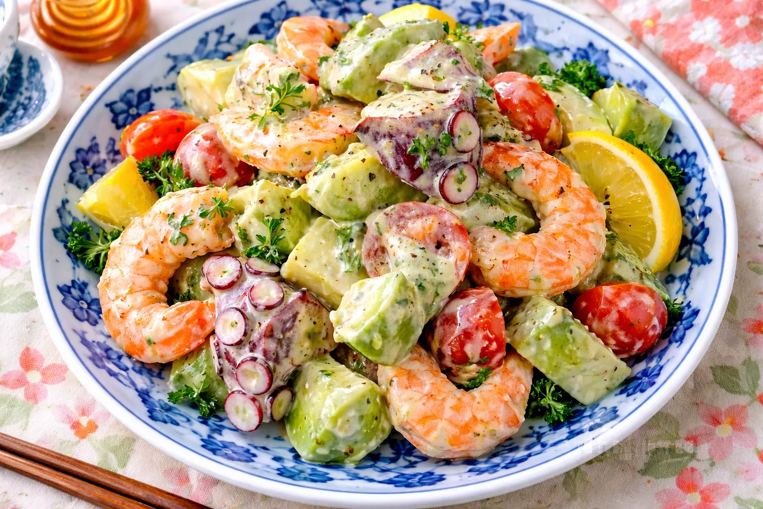 Marinated Octopus and Shrimp (タコとエビのマリネ)