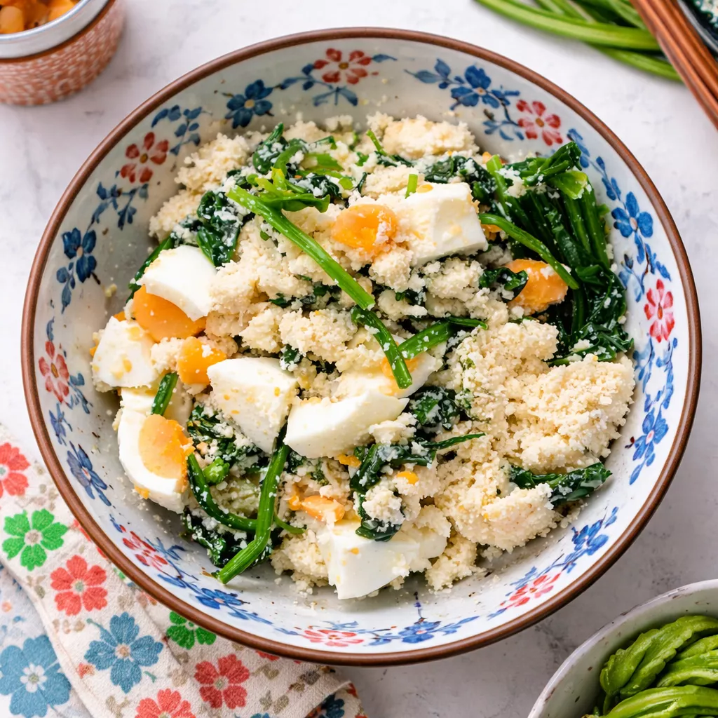 Potato Egg ad Okara Salad Potato Egg ad Okara Salad