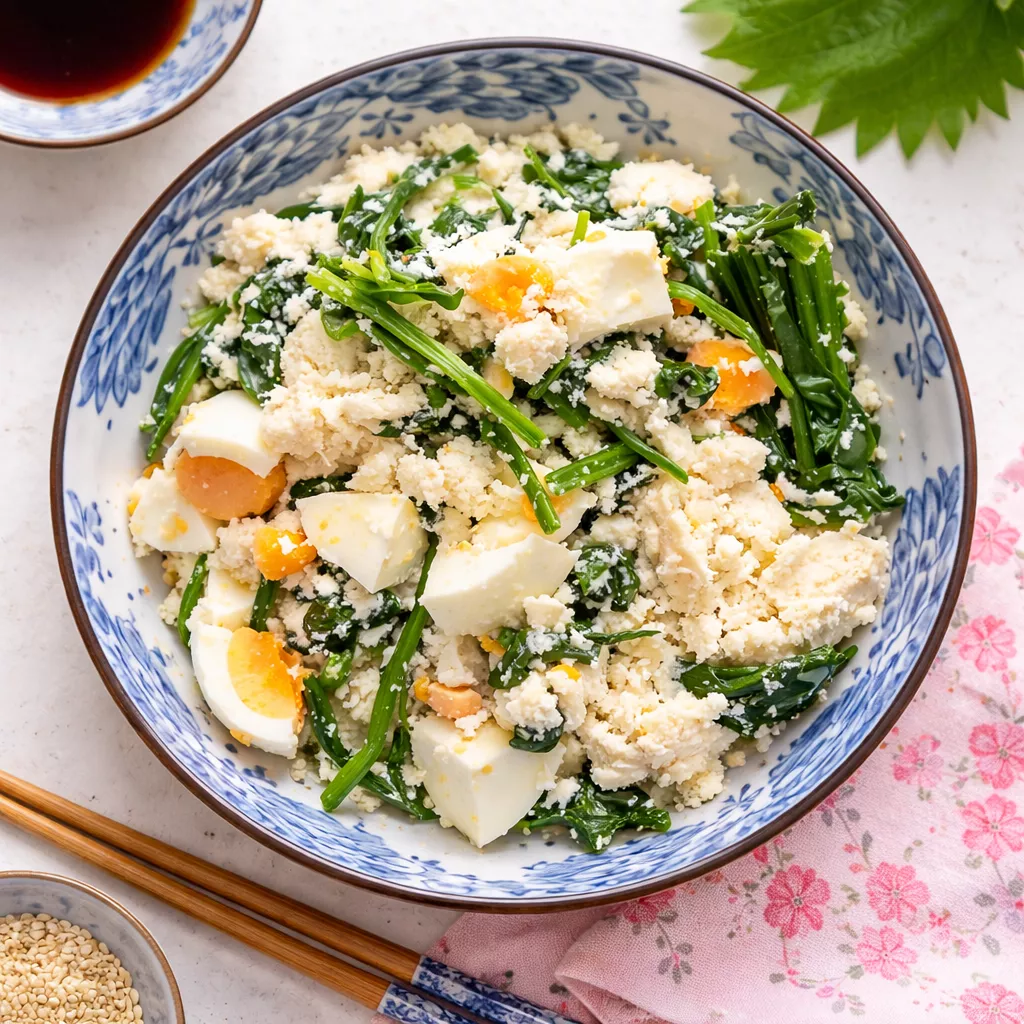 Potato Egg ad Okara Salad Potato Egg ad Okara Salad