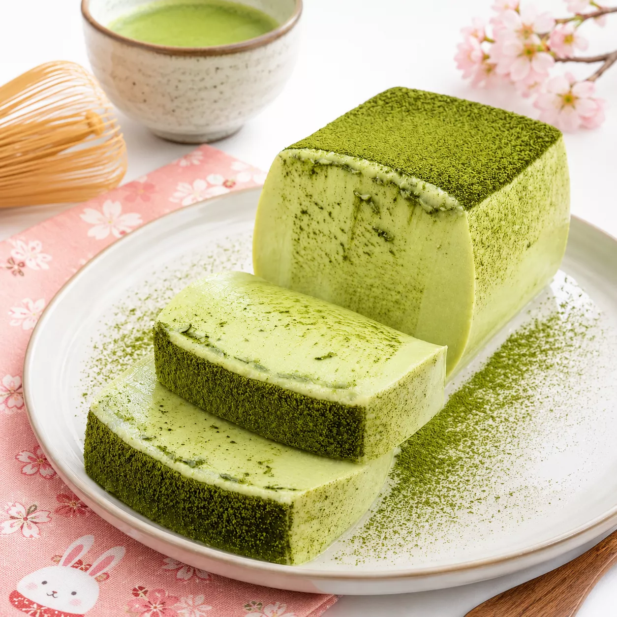 Matcha Pudding 抹茶プリン (2)