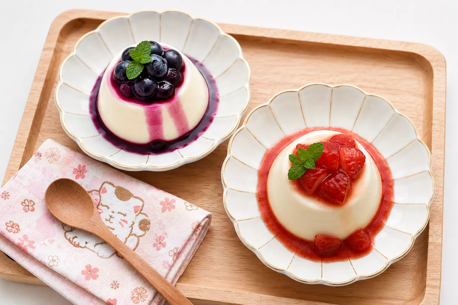 Strawberry Panna Cotta 苺パンナコッタ Strawberry Panna Cotta 苺パンナコッタ