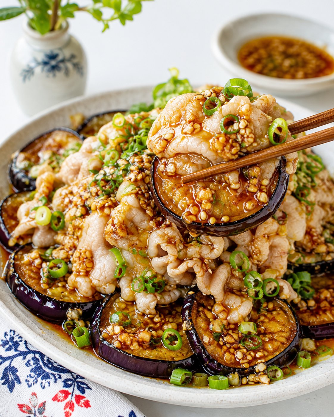 Eggplant and Pork Shabu-Shabu Eggplant and Pork Shabu-Shabu