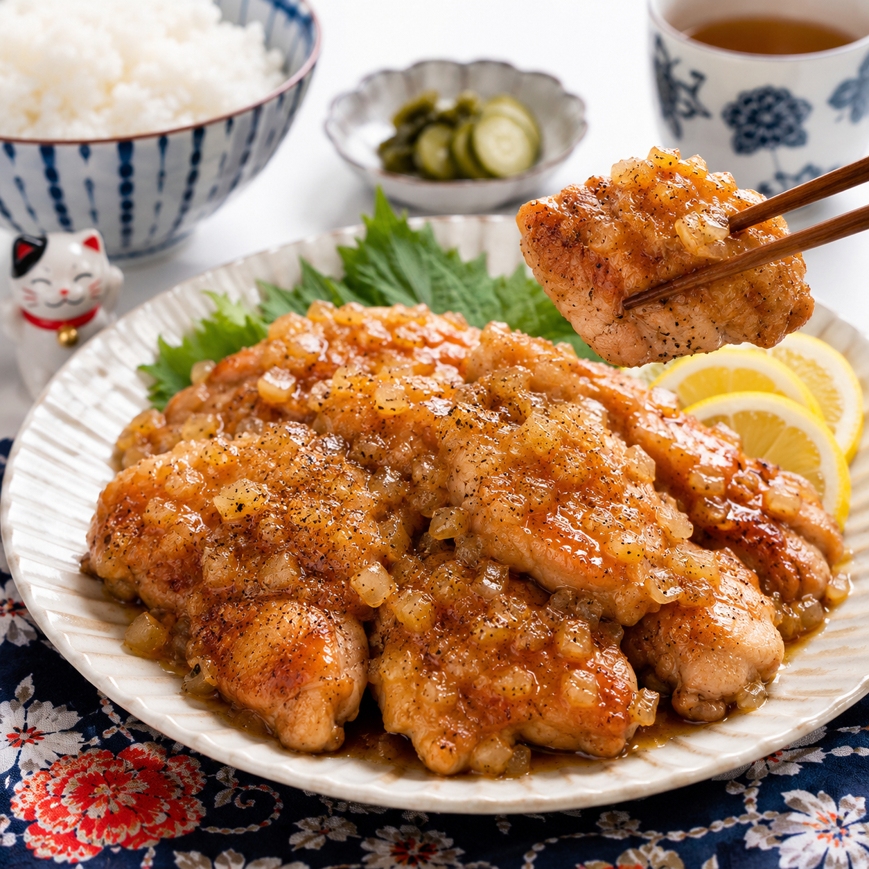 Garlic Soy Sauce Onion Sauce Chicken