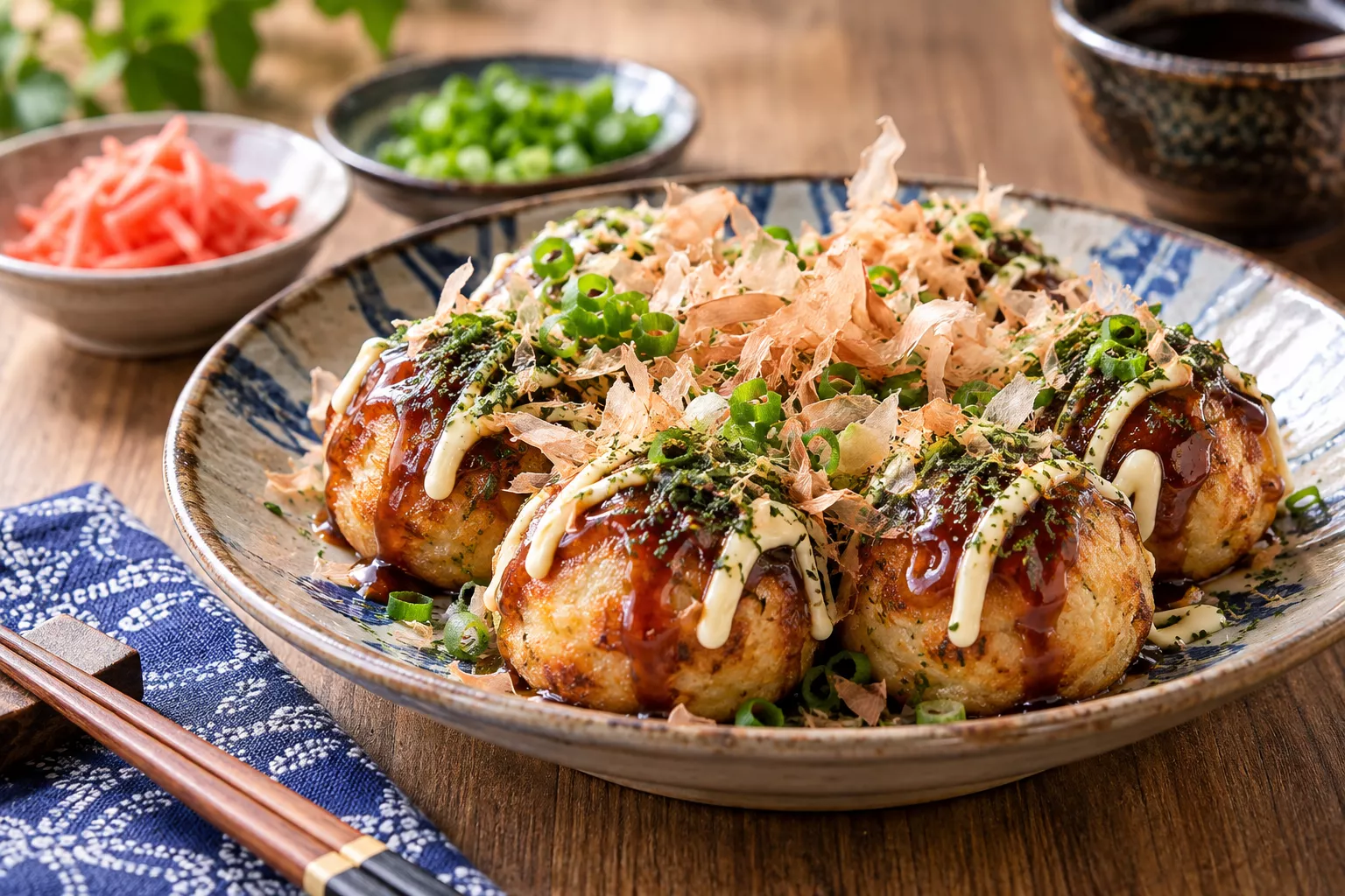 Making takoyaki at home Takoyaki